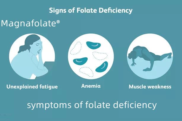 Quels symptômes une carence en folate peut-elle provoquer ?