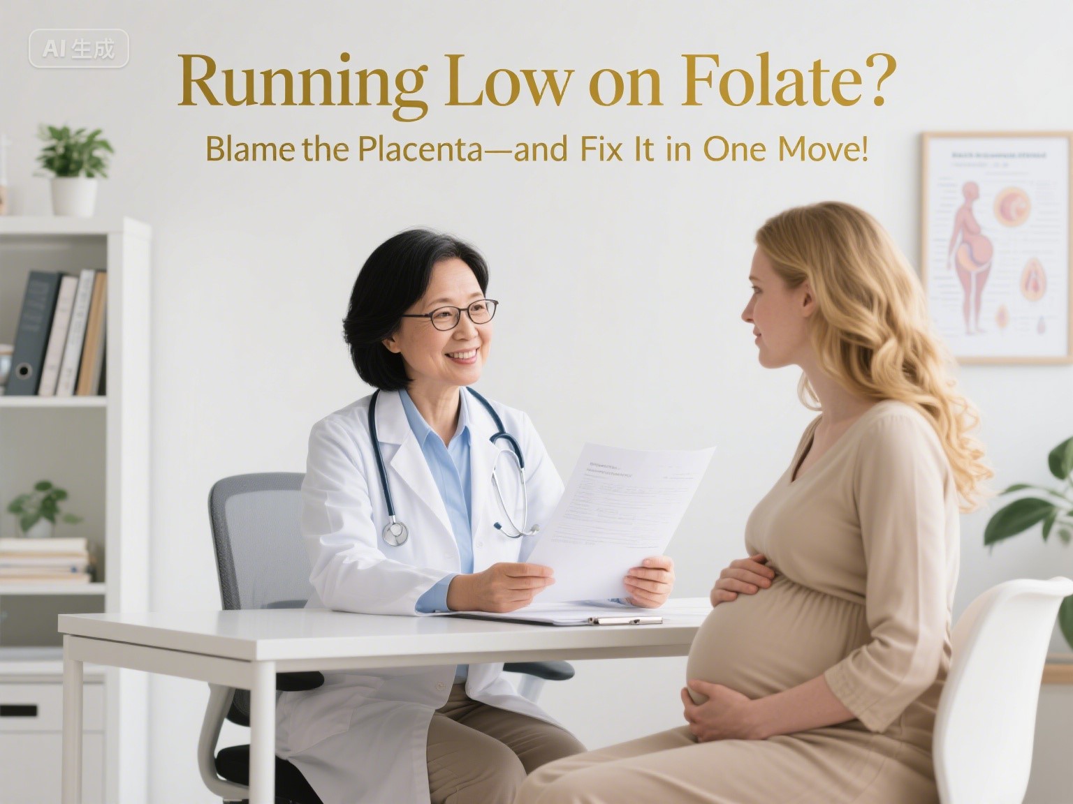 Semaine de grossesse 8: courir bas sur le folate? Blâmer le placenta et le réparer en un seul coup!